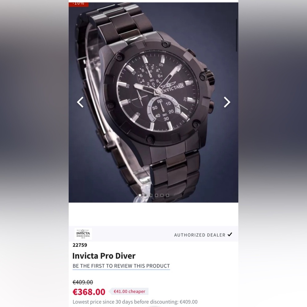 Invicta Pro Diver Men Watch